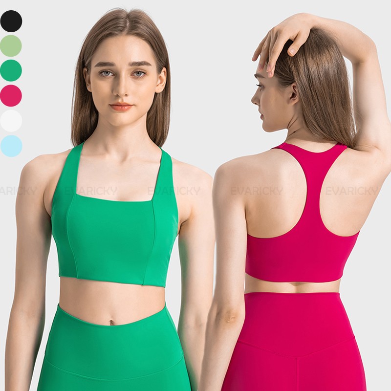 Valkoiset Croptop urheilurintaliivit